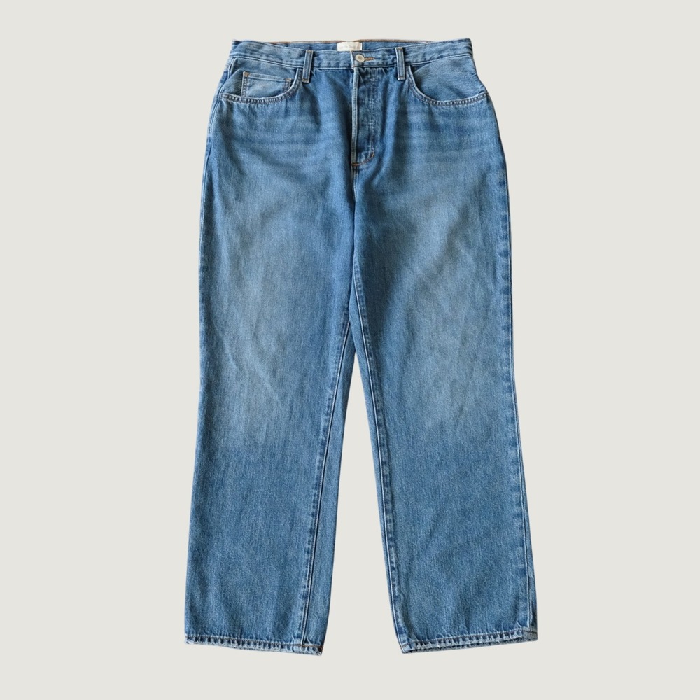 Favorite Daughter The Otto High Rise Boyfriend Ankle Jean Havana Blue Denim 32